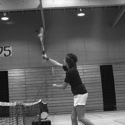 Unidentified tennis player, March 26, 1975: Frame 19