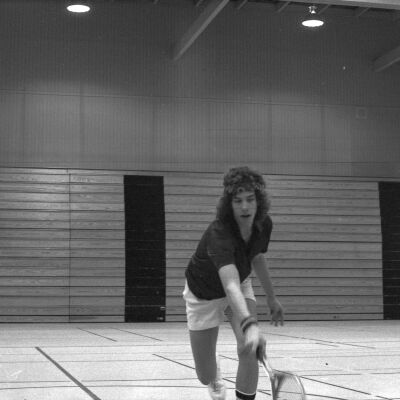 Unidentified tennis player, March 26, 1975: Frame 20