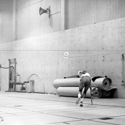 Unidentified tennis player, March 26, 1975: Frame 22