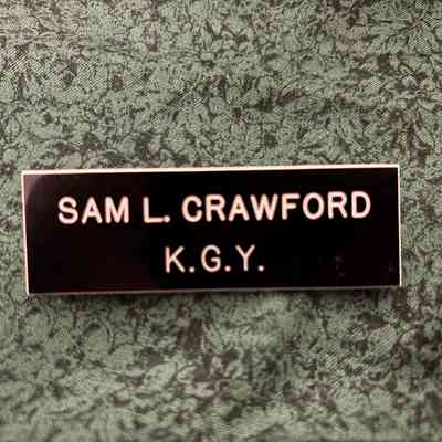 Sam Crawford KGY Nametag