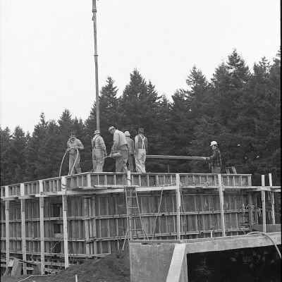 Lacey Bank construction, Date Unknown: Frame 18b