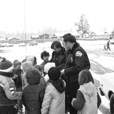 Tom Nelson and Dave Johnson at Lacey Elementary, Unknown Date: Frame 1