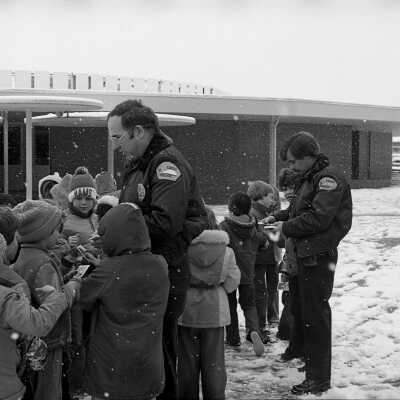 Tom Nelson and Dave Johnson at Lacey Elementary, Unknown Date: Frame 6