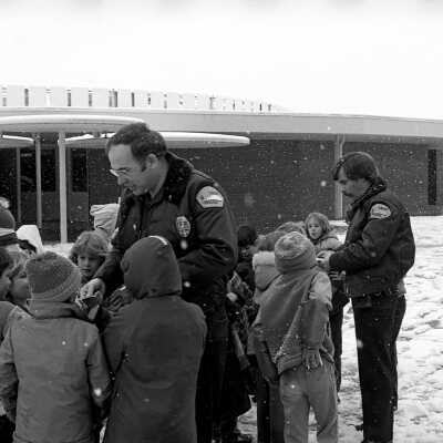 Tom Nelson and Dave Johnson at Lacey Elementary, Unknown Date: Frame 7