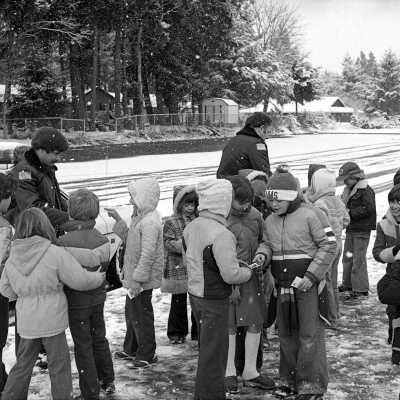 Tom Nelson and Dave Johnson at Lacey Elementary, Unknown Date: Frame 10