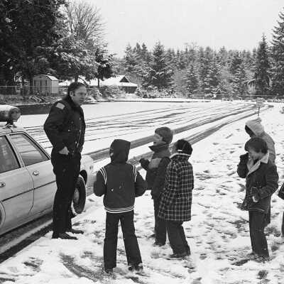 Tom Nelson and Dave Johnson at Lacey Elementary, Unknown Date: Frame 41