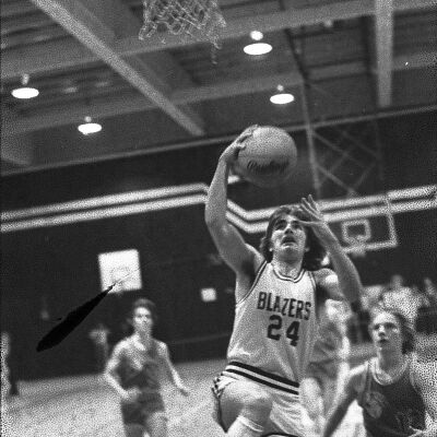 Timberline High School v. Olympia High School basketball game, Timberline High School gym, 1980: Frame 32