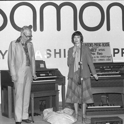 Prize drawing at Lamont's in the Capital Mall in Olympia, 1979: Frame 17