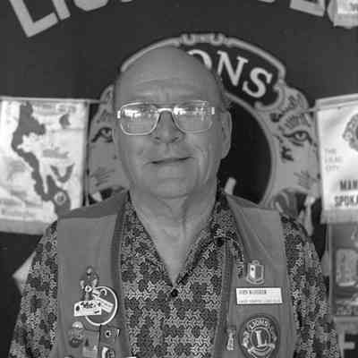John Mangham of Lacey Lions Club in the Lacey Leader
