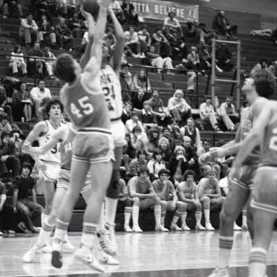 Saint Martin's vs. Lewis-Clark State College, Men's Basketball, 1981: Frame 34a