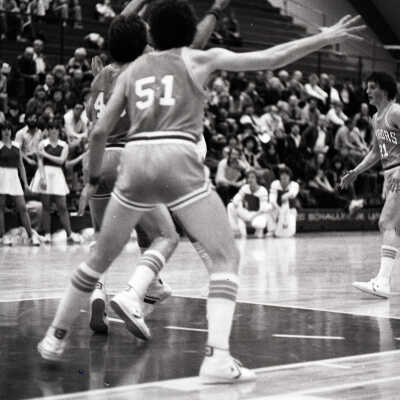 Saint Martin's vs. Lewis-Clark State College, Men's Basketball, 1981: Frame 12a