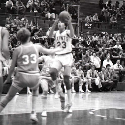 Saint Martin's vs. Lewis-Clark State College, Men's Basketball, 1981: Frame 27a
