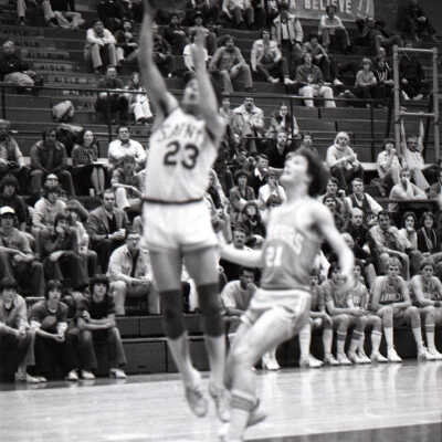 Saint Martin's vs. Lewis-Clark State College, Men's Basketball, 1981: Frame 30a