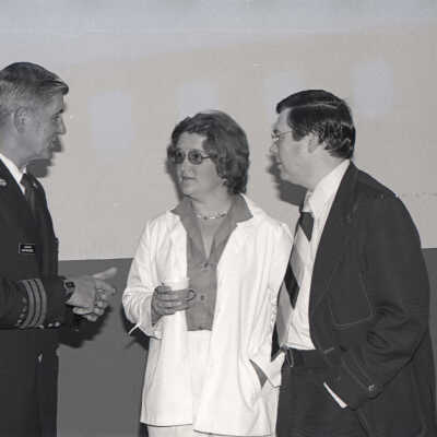 Fire Chief Floyd Pugh's Retirement. Left: Floyd Pugh. Center: Karen Fraser.: Frame 7