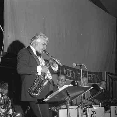 Johnny Lewis and Unidentified musicians, MAD Festival, Marcus Pavilion, St. Martin's University, 1976: Frame 13b