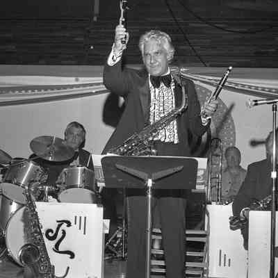 Johnny Lewis and Unidentified musicians, MAD Festival, Marcus Pavilion, St. Martin's University, 1976: Frame 12b