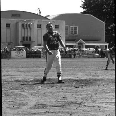 Ed Feigner's "King and his Court" v. Log Cabin Tavern baseball game, June 1973: Frame 10b
