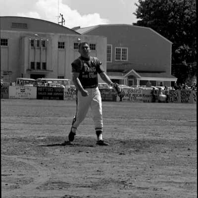 Ed Feigner's "King and his Court" v. Log Cabin Tavern baseball game, June 1973: Frame 13b