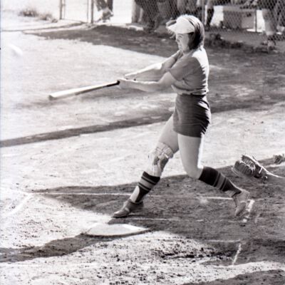 Captain Coyotes women's slowpitch game, 1975: Frame 8