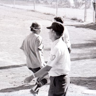 Captain Coyotes women's slowpitch game, 1975: Frame 9