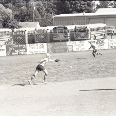 Captain Coyotes women's slowpitch game, 1975: Frame 11