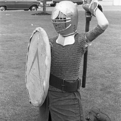 5th Century combatants, Heritage Park, Olympia WA, Date unknown: Frame 25
