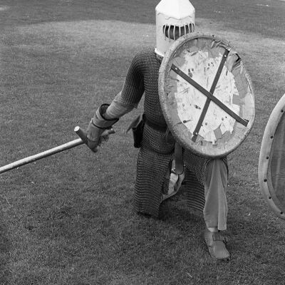 5th Century combatants, Heritage Park, Olympia WA, Date unknown: Frame 26