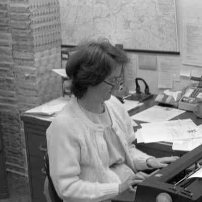 Unidentified Office with Map, unknown date