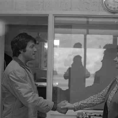 Unidentified people, Radio Studio, Date unknown: Frame 4b
