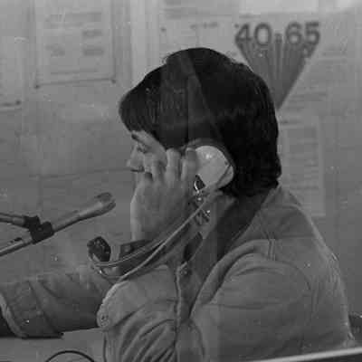 Unidentified man, Radio Station, Date unknown: Frame 21b
