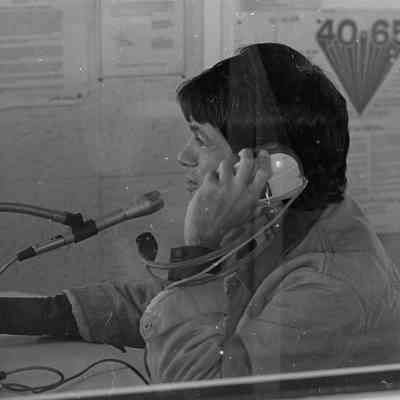 Unidentified man, Radio Station, Date unknown: Frame 22b