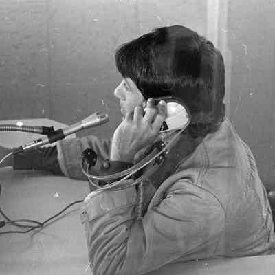 Unidentified man, Radio Station, Date unknown: Frame 24b