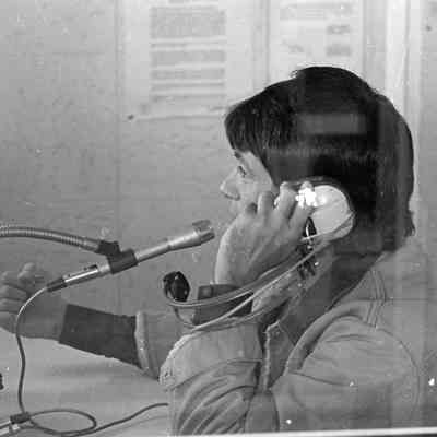 Unidentified man, Radio Station, Date unknown: Frame 25b