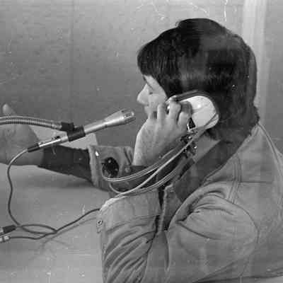 Unidentified man, Radio Studio, Date unknown: Frame 31b