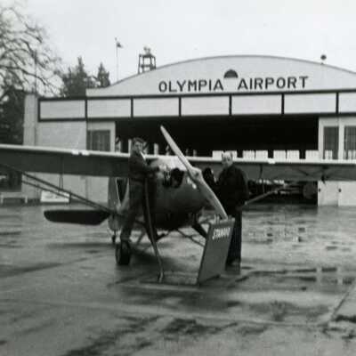 Aeronca K Aircraft Getting Fuel, 1938