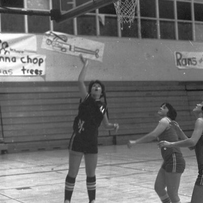 Women's basketball game, North Thurston High School gym, 1976: Frame 16c