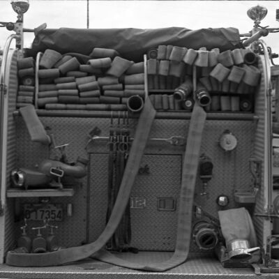 Fire engine hose storage, Date unknown: Frame 41