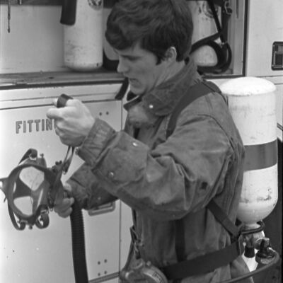 Unidentified firefighter, Date unknown: Frame 43b