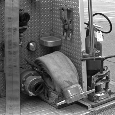 Fire engine hose storage, Date unknown: Frame 44a