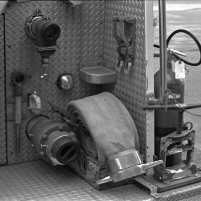 Fire engine hose storage, Date unknown: Frame 1a