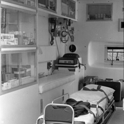 Ambulance interior, Date unknown: Frame 5