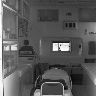 Ambulance interior, Date unknown: Frame 20