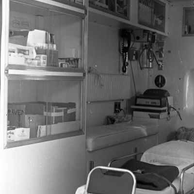 Ambulance interior, Date unknown: Frame 21