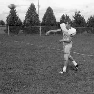 Brad Haggerty Playing Football