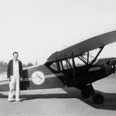 Bill Downs, student pilot, 1939