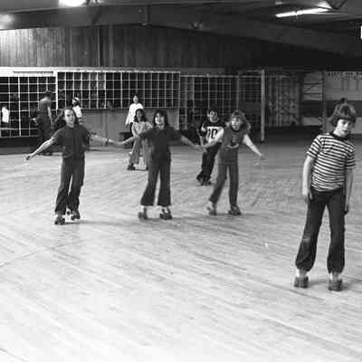 Unidentified people, Skateland, Lacey, Washington, Date unknown: Frame 42b