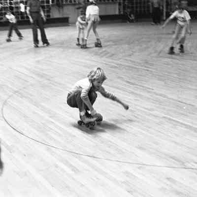 Unidentified people, Skateland, Lacey, Washington, Date unknown: Frame 44b