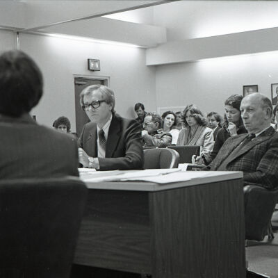 Ken Ahlf and Vernon Stoner, Lacey City Hall Hearing, 1980: Frame 43a