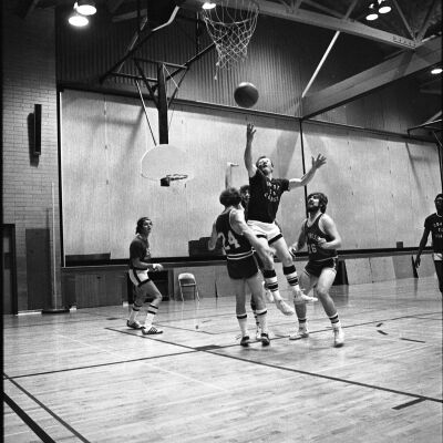 Tru-Truss v. Coast-to Coast men's basketball game, 1977: Frame 37b