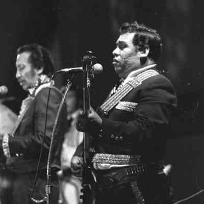Unidentified Mariachi band, MAD Festival, Marcus Pavilion, St. Martin's University, 1976: Frame 41c